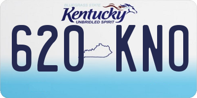 KY license plate 620KNO