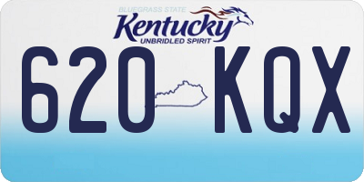 KY license plate 620KQX