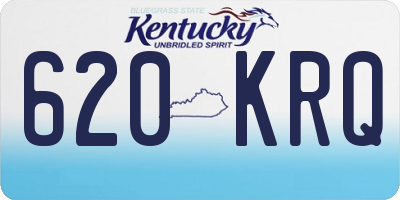 KY license plate 620KRQ