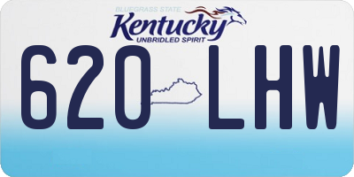 KY license plate 620LHW