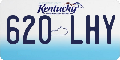 KY license plate 620LHY