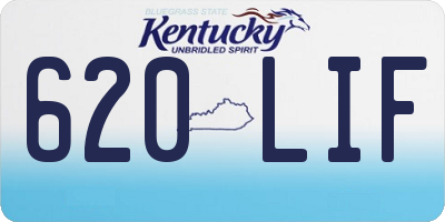 KY license plate 620LIF
