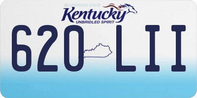 KY license plate 620LII