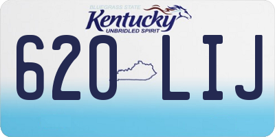 KY license plate 620LIJ