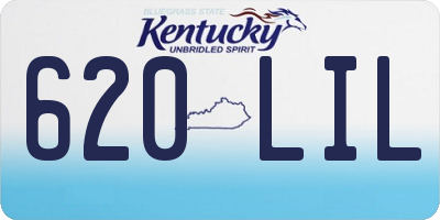 KY license plate 620LIL