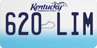KY license plate 620LIM