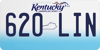 KY license plate 620LIN