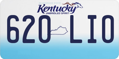 KY license plate 620LIO