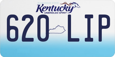 KY license plate 620LIP