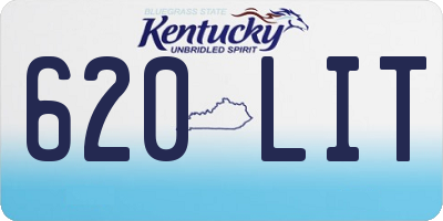 KY license plate 620LIT