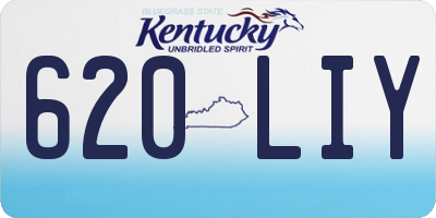 KY license plate 620LIY