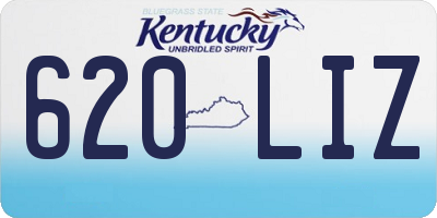 KY license plate 620LIZ