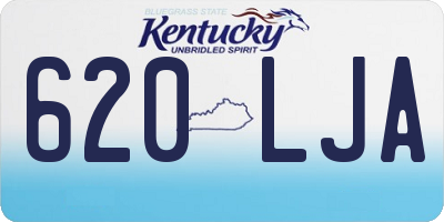KY license plate 620LJA