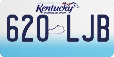 KY license plate 620LJB