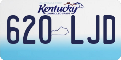 KY license plate 620LJD