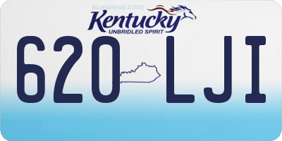KY license plate 620LJI