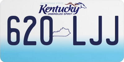 KY license plate 620LJJ