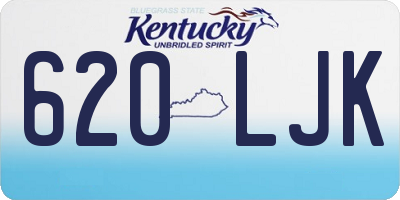 KY license plate 620LJK