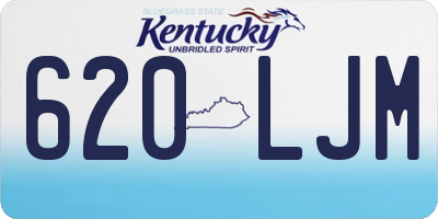 KY license plate 620LJM