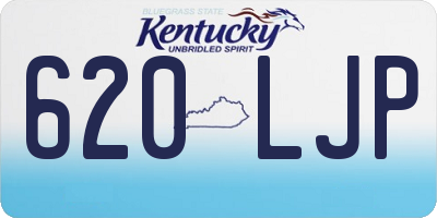 KY license plate 620LJP