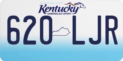 KY license plate 620LJR