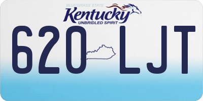 KY license plate 620LJT