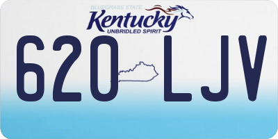KY license plate 620LJV