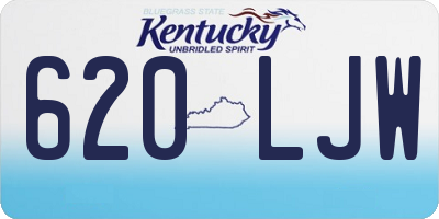 KY license plate 620LJW