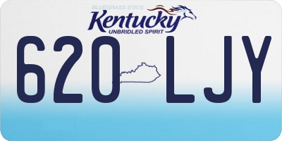 KY license plate 620LJY