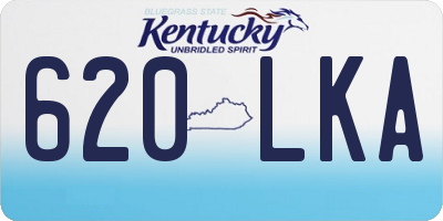 KY license plate 620LKA