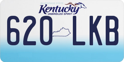 KY license plate 620LKB