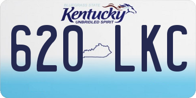 KY license plate 620LKC