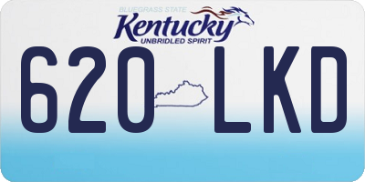 KY license plate 620LKD