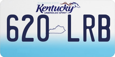 KY license plate 620LRB