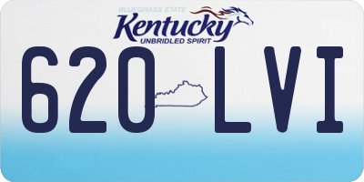 KY license plate 620LVI