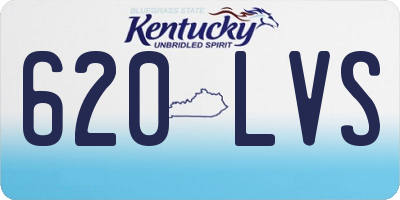 KY license plate 620LVS