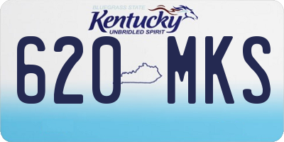 KY license plate 620MKS
