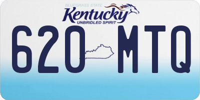 KY license plate 620MTQ