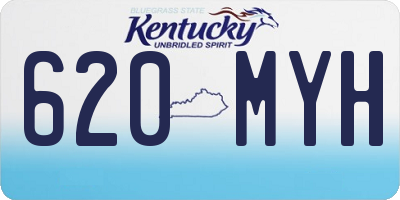 KY license plate 620MYH