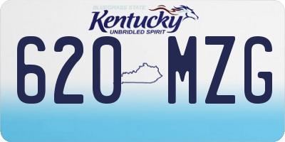 KY license plate 620MZG