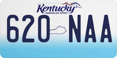 KY license plate 620NAA