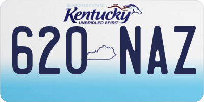 KY license plate 620NAZ