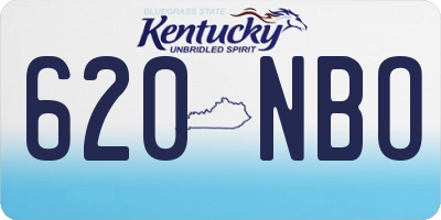 KY license plate 620NBO