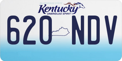 KY license plate 620NDV