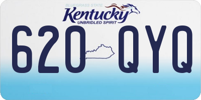 KY license plate 620QYQ