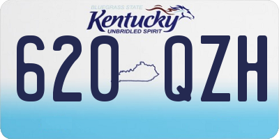 KY license plate 620QZH