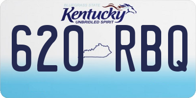 KY license plate 620RBQ