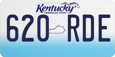 KY license plate 620RDE