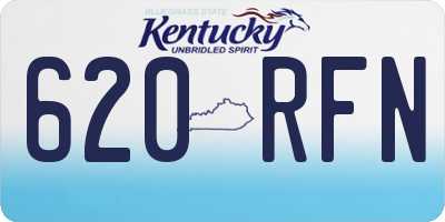 KY license plate 620RFN