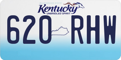 KY license plate 620RHW